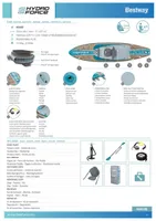 SUP LAUD HYDRO-FORCE 335X84X15CM, KOMPLEKT