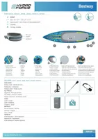 SUP LAUD HYDRO-FORCE 320X79X12CM, KOMPLEKT