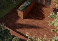 KLINKERPLAAT TERRA BEIGE STR. MAT 30X30CM 1,26M² PAKIS