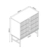 KUMMUT HELVE 80X40XH89,5CM, MELAMIIN