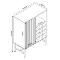KAPP HELVE VEINIRIIULIGA 80X40XH110CM, MELAMIIN