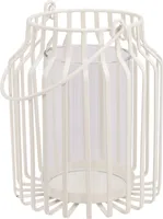 LATERN 18X21,5CM VALGE