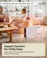 KONVEKTSIOONRADIAATOR MILL CO2200LEDMAX 2200W