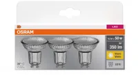 LED LAMP OSRAM BASE PAR16 4,3W GU10, 3TK PAKIS