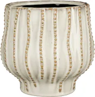 ÜMBRISPOTT MICA DECORATIONS CATHY Ø20CM VALGE