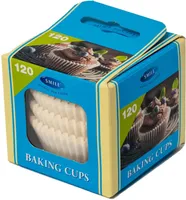 KÜPSETUSVORMID SMILE VALGED 120TK