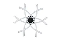 PLAFOON TRIO POLLOCK LED 62X59CM MUST MATT