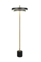 PÕRANDALAMP TRIO KEATON LED MUST MATT/MESSING