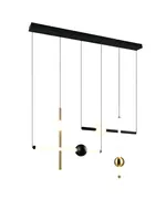 LAELAMP TRIO MELITA LED 110CM MUST MATT