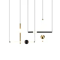 LAELAMP TRIO MELITA LED 110CM MUST MATT