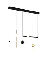 LAELAMP TRIO MELITA LED 110CM MUST MATT