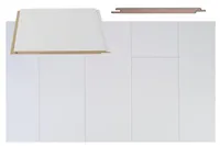 LAEPANEEL MALER MDF 6X160X1200MM VALGE 1,54M² PAKIS