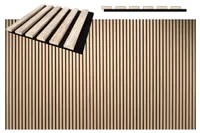 AKUSTILINE SEINAPANEEL 19X300X2600MM VALGE TAMM 0,82M² PAKIS