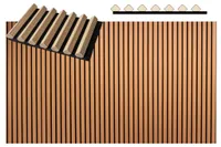 AKUSTILINE SEINAPANEEL DARNA 19X300X2600MM VALGE TAMM 0,82M² PAKIS