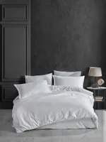 VOODIPESUKOMPLEKT CREYA 200X220CM VALGE