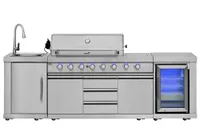 VÄLIKÖÖK GAASIGRILLIGA MUSTANG AMETIST 27,7KW 6+2 PÕLETIGA