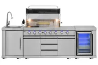 VÄLIKÖÖK GAASIGRILLIGA MUSTANG AMETIST 27,7KW 6+2 PÕLETIGA