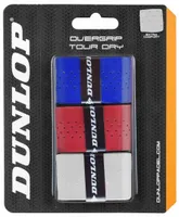 PADELIREKETI PEALISGRIPID TOUR DRY 3TK, VALGE/SININE/PUNA