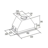 ÕHUPUHASTI CATA GCX 53 SD 750M³/H