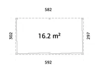 KLAASMAJA PALMAKO LUMI 16,2M² SLIDE