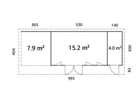 AIAMAJA PALMAKO AURELIA 19,2+7,9M²