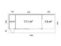 AIAMAJA PALMAKO ANDREA 21,1+7,9M² SLIDE PLUS