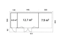 AIAMAJA PALMAKO AURELIA 16,7+7,9M²