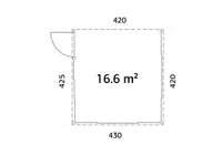 KLAASMAJA PALMAKO LUMI 16,6M² SLIDE