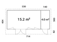 AIAMAJA PALMAKO AURELIA 19,2M²