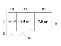 AIAMAJA PALMAKO AURELIA 12,4+7,9M²