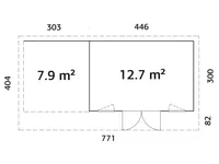 AIAMAJA PALMAKO AURELIA 12,7+7,9M²