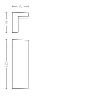 VÄLISVALGUSTI BUSTAN UE 3.8W 2700K ANTRATSIIT