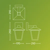 VÄLISVALGUSTI KINNO DOWN MAX 25W MUST