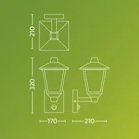VÄLISVALGUSTI KINNO UP MAX 25W IR MUST