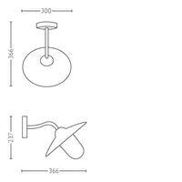 VÄLISVALGUSTI HAMMOCK 1X60W 230V MUST