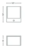 VÄLISVALGUSTI MACAW 1X3.5W 230V MUST