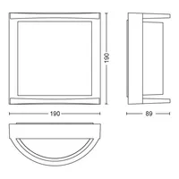 VÄLISVALGUSTI SAMONDRA 1X12W ANTRATSIIT