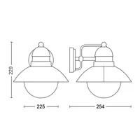 VÄLISVALGUSTI DAMASCUS 1X60W 230V ROOSTEPUNANE