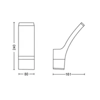 VÄLISVALGUSTI SPLAY 12W 2700K ANTRATSIIT