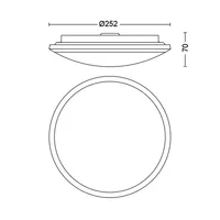 LAEVALGUSTI CAVANAL SS 12W 2700K IP44 VALGE