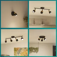 KOHTVALGUSTI NIALL SPOT 2X35W MUST-MESSING