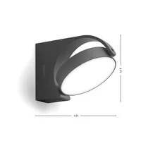 VÄLISVALGUSTI MIMOSA 1X7W 2700K ANTRATSIIT