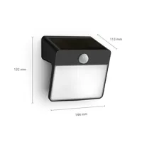 VÄLISVALGUSTI YARIXA SR 2.2W 2700K IR MUST