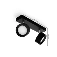 KOHTVALGUSTI BRACIA SPOT 2X5.5W 2700K MUST