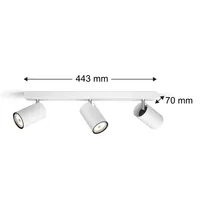 KOHTVALGUSTI KOSIPO 3XNW 230V VALGE