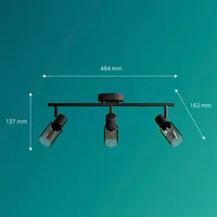 KOHTVALGUSTI PALMS SPOT 3X25W MUST