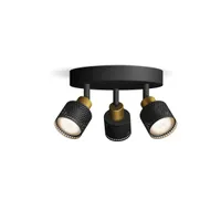 KOHTVALGUSTI NIALL SPOT 3X35W ÜMMARGUNE MUST-MESSING