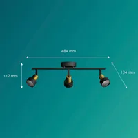 KOHTVALGUSTI CONDUIT SPOT 3X35W MUST-MESSING