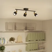 KOHTVALGUSTI NIALL SPOT 3X35W MUST-MESSING