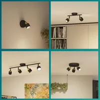 KOHTVALGUSTI NIALL SPOT 3X35W MUST-MESSING